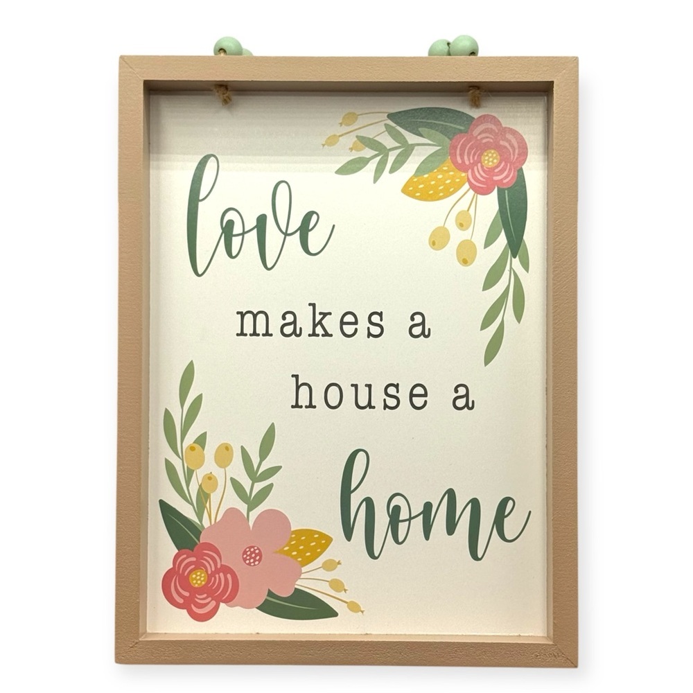 Love Makes a House a Home Framed Wall Decor